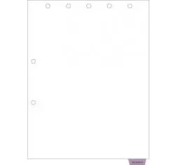 Filepro Chart Divider Bottom Tab Position #3 "Exhibit H" 1/5 Cut Mylar Reinforced Tab Clear 100# White 8 1/2" X 11" - 250/Box