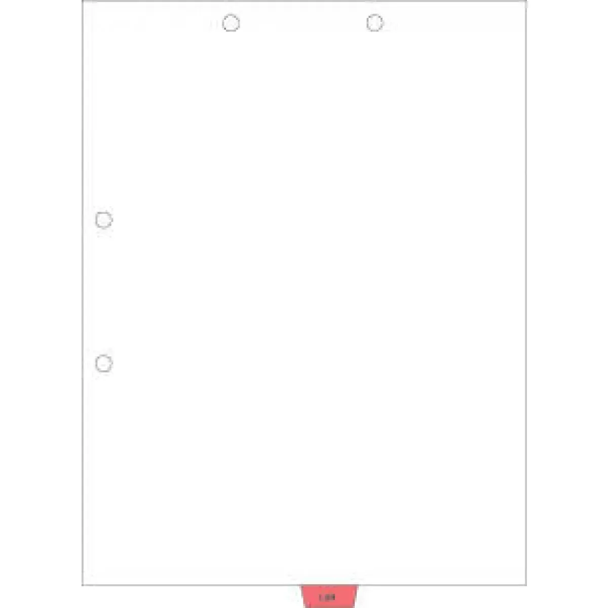 Filepro Chart Divider Bottom Tab Position #5 "Lab" 1/8 Cut Mylar Reinforced Tab Pink 100# White 8-1/2"X11" - 300 Per Box