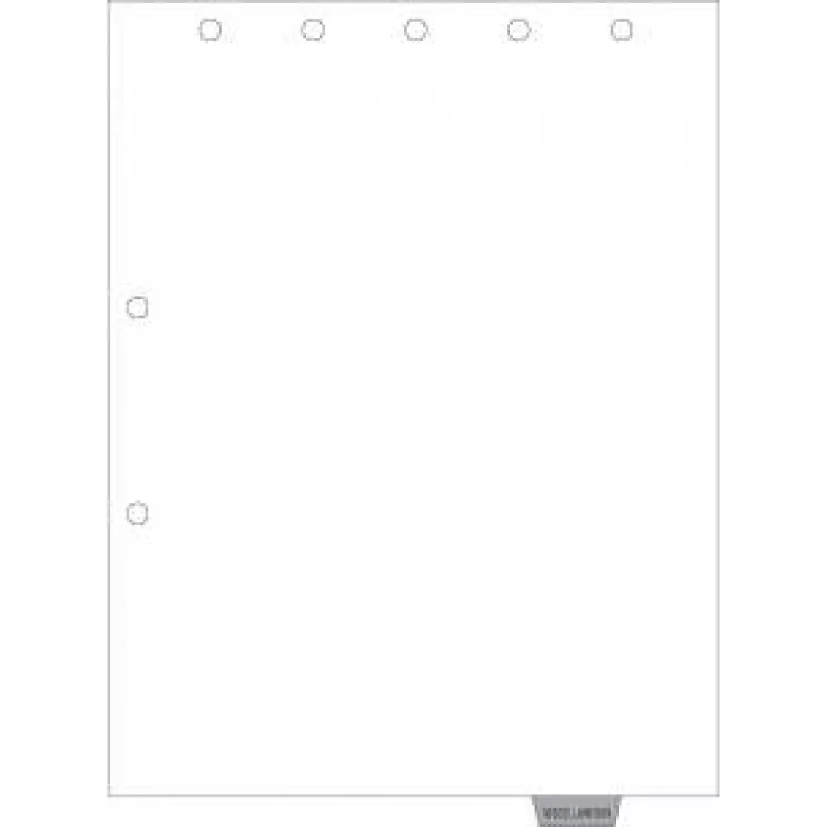 Filepro Chart Divider Bottom Tab Position #6 "Miscellaneous" 1/7 Cut Mylar Reinforced Tab Gray 32# White Ledger 8-1/2"X11" - 50 Per Box