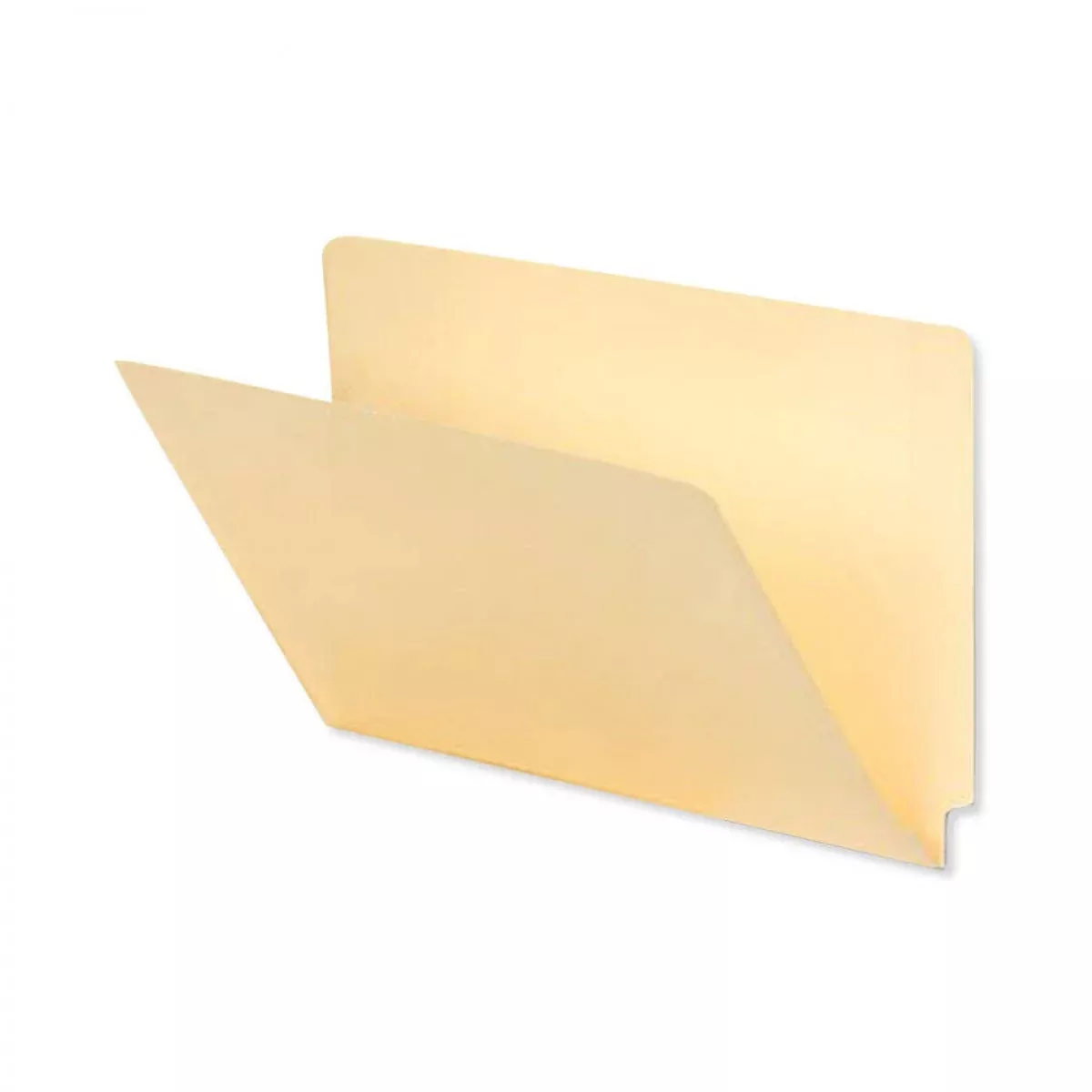 Filepro End Tab Folder Fastener # 5 11Pt Manila Flush Front 12-1/4"X9-1/2" 2Ply 250 Per Case