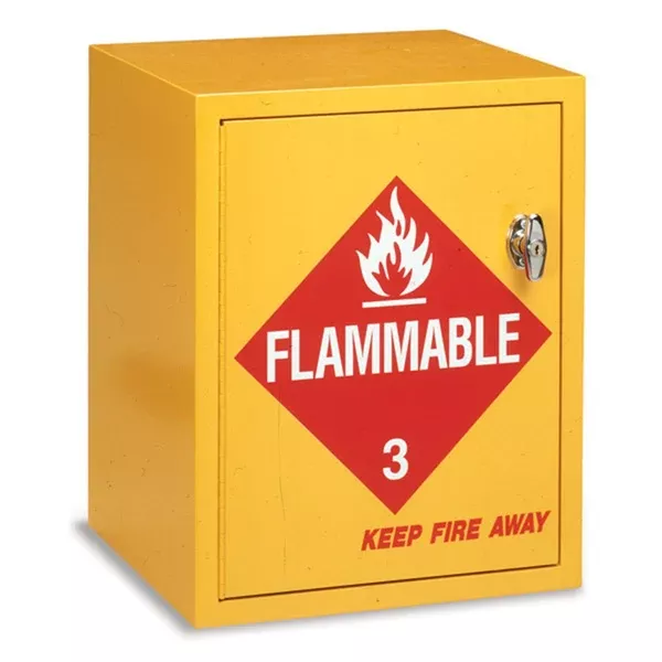 Flammable Storage Cabinet With Self-Closing Door • 16.75"W x 15.75"D x 21.25"H ,1 Each