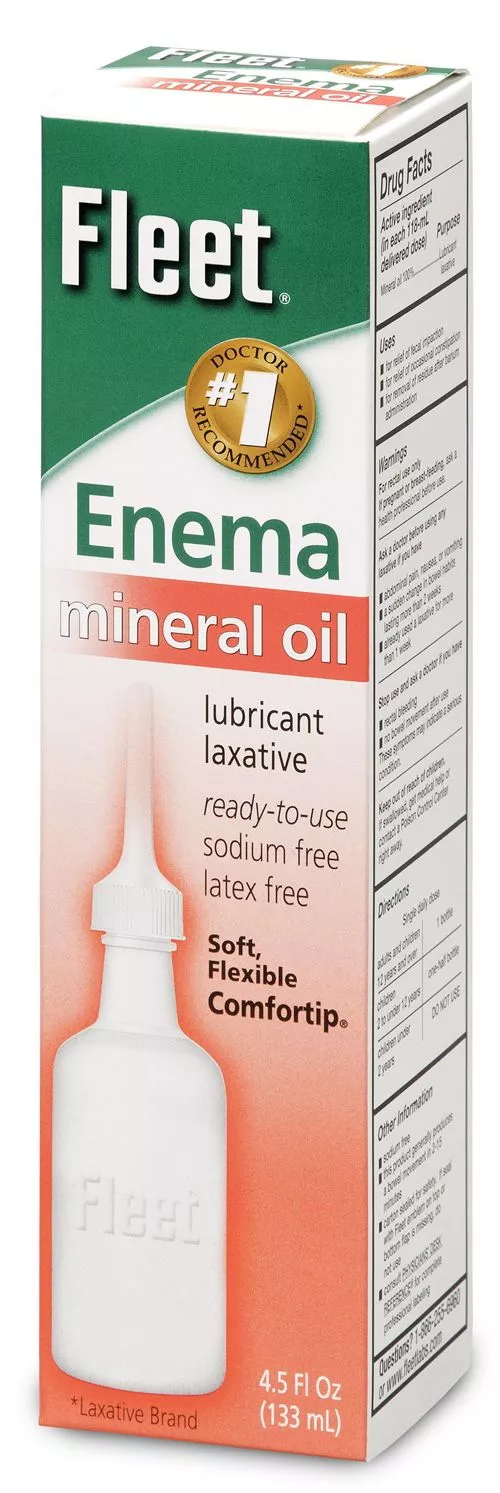 Fleet Enema Mineral Oil Lubricant Laxative