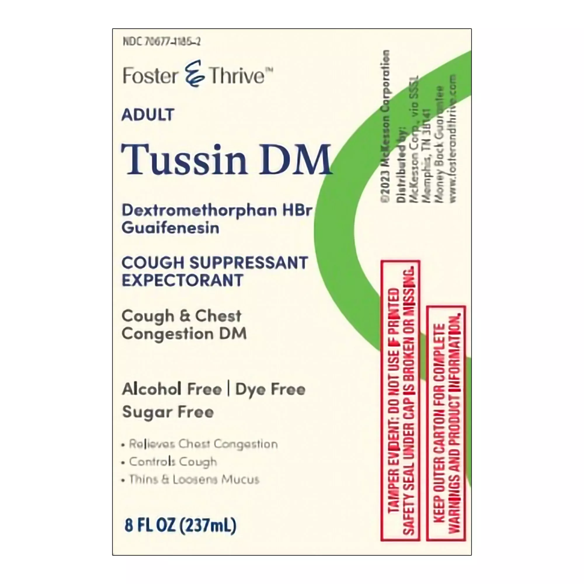 Foster & Thrive™ Adult Tussin DM Max Liquid, Sugar Free