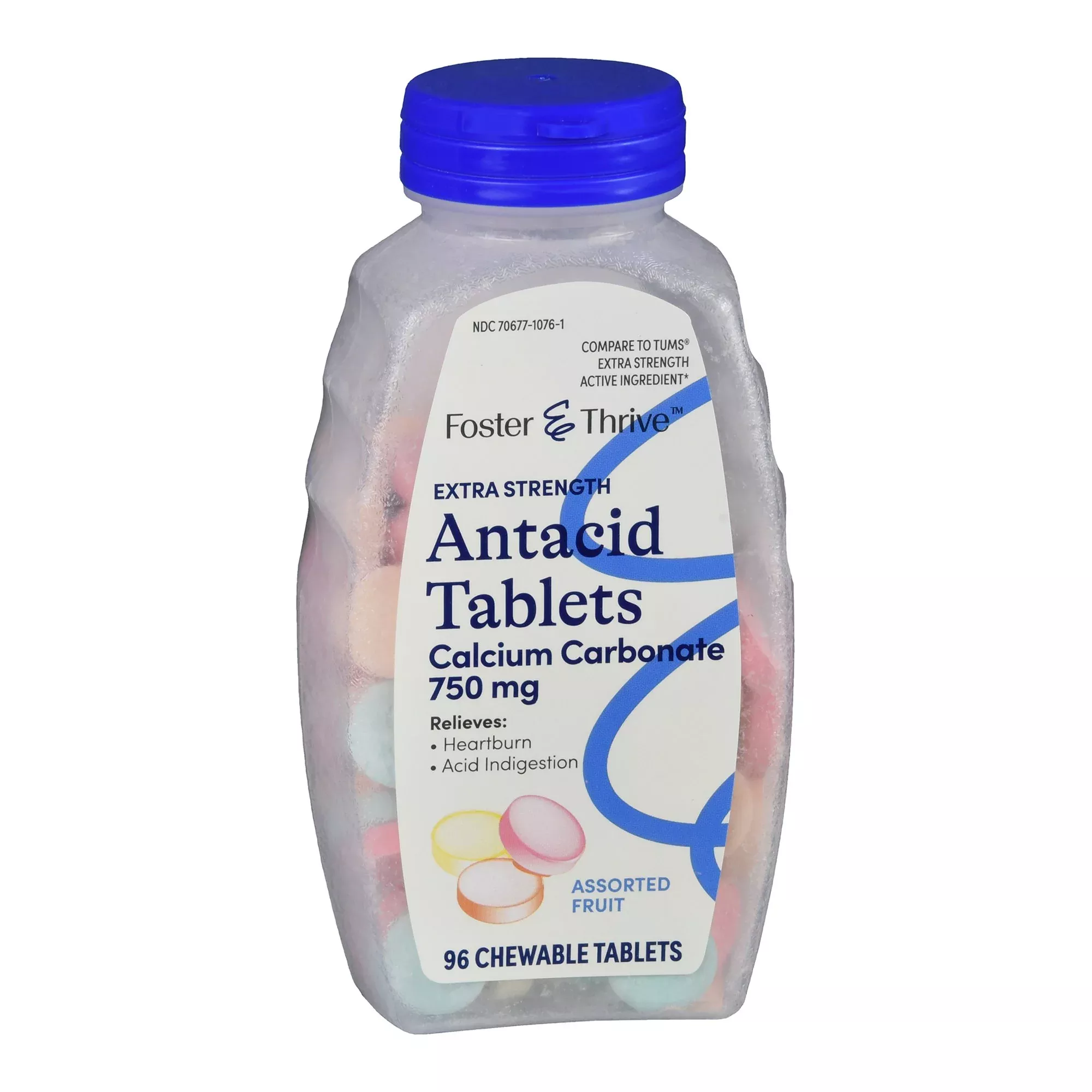 Foster & Thrive™ Extra Strength Antacid Calcium Carbonate Chewable Tablet, Fruit