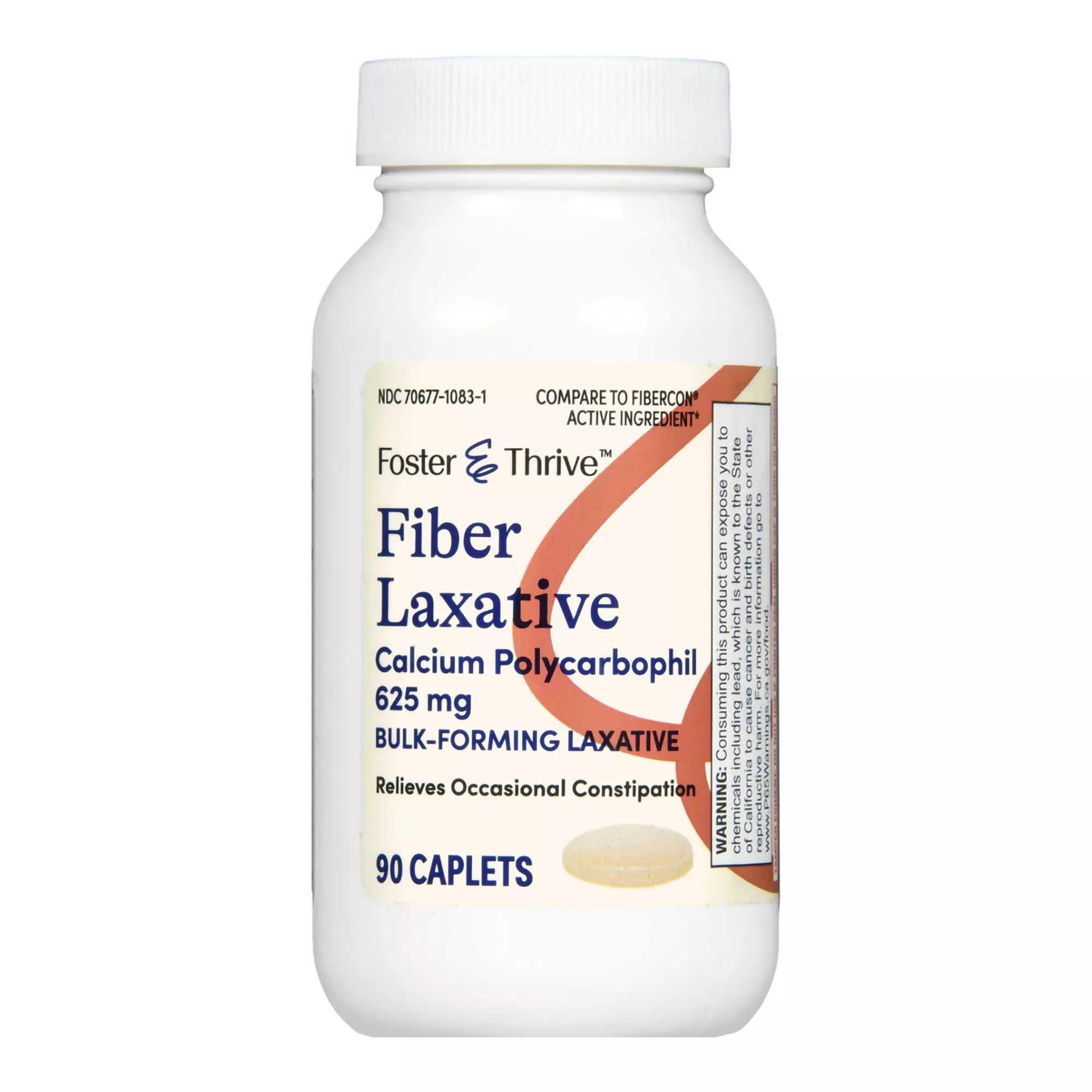 Foster & Thrive™ Fiber Laxative Calcium Polycarbophil 625 mg Caplets