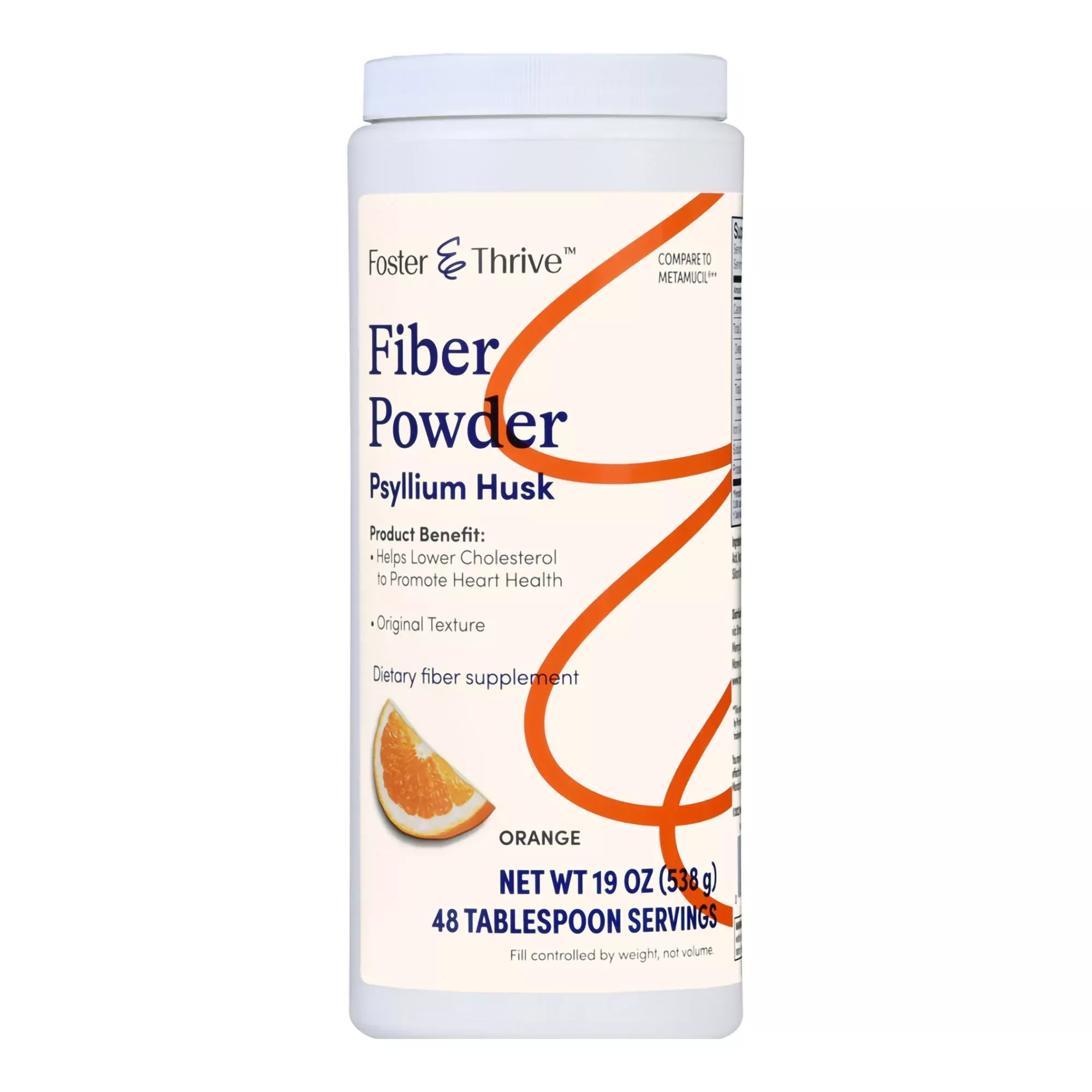 Foster & Thrive™ Fiber Powder Original Texture Orange