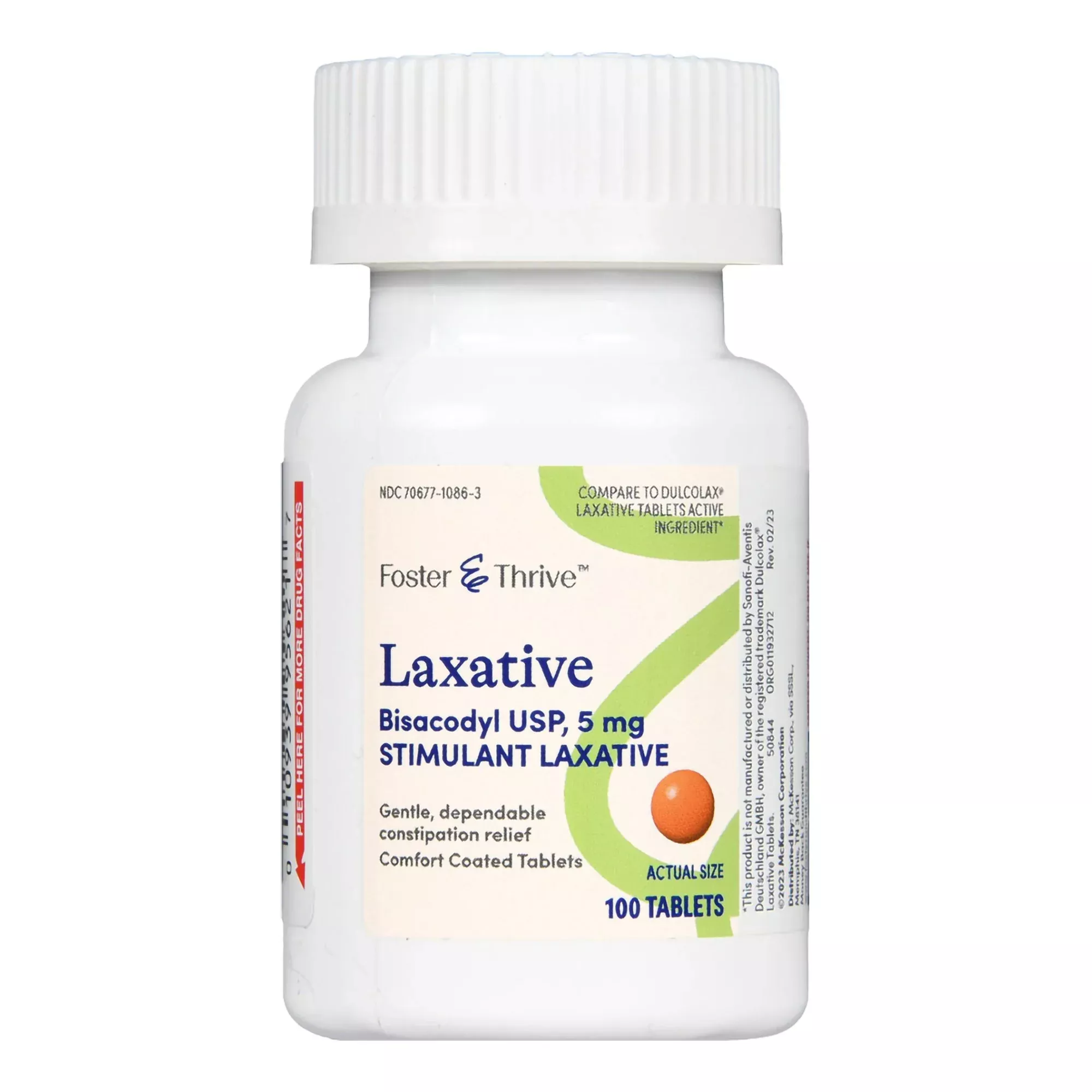 Foster & Thrive™ Laxative Bisacodyl USP 5 mg Tablets