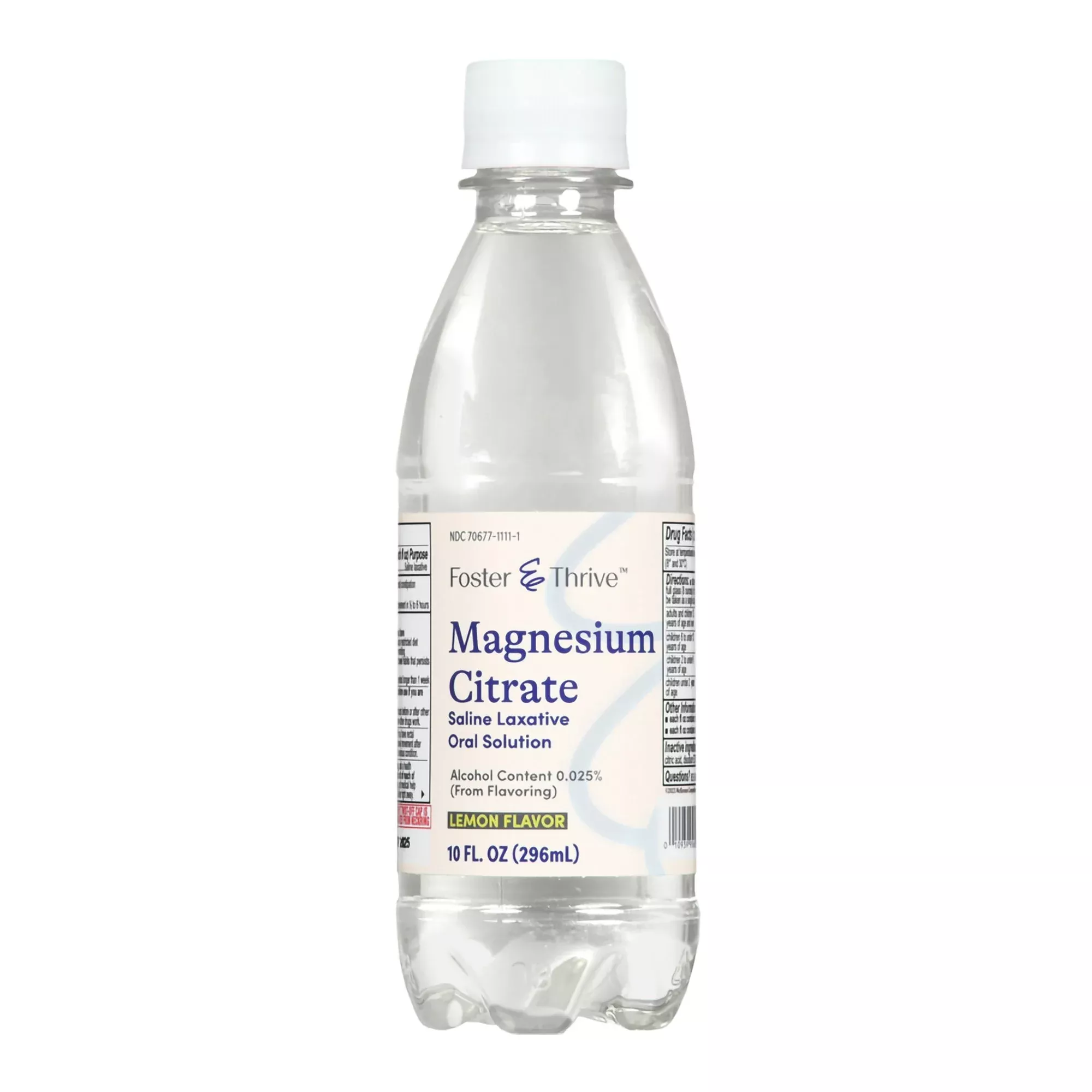 Foster & Thrive™ Magnesium Citrate Laxative, Lemon Flavor, 10-ounce bottle