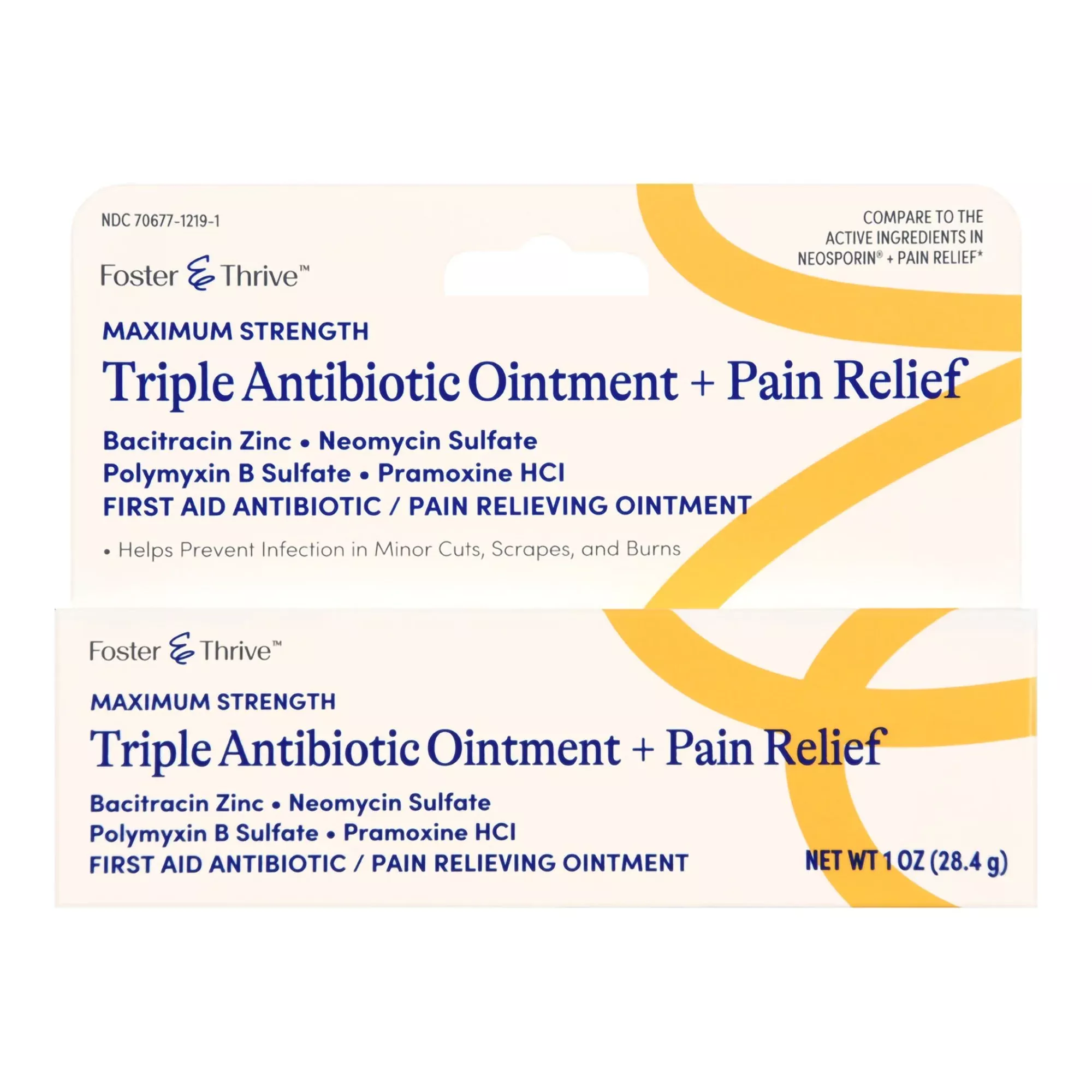 Foster & Thrive™ Maximum Strength Triple Antibiotic + Pain Relief Ointment