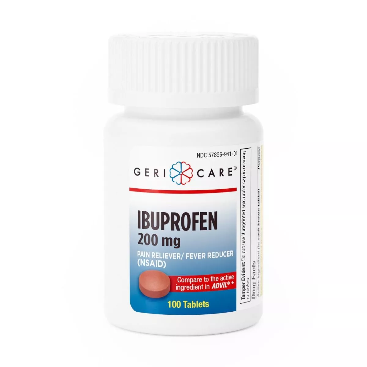 Geri-Care Ibuprofen Pain Reliever Tablets, 200 mg