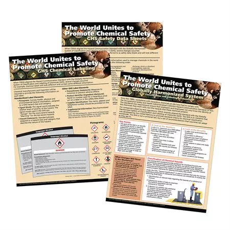 GHS and Hazards Communication Reference Poster GHS Reference Center Poster • 39.5"W x 25.5"H ,1 Each