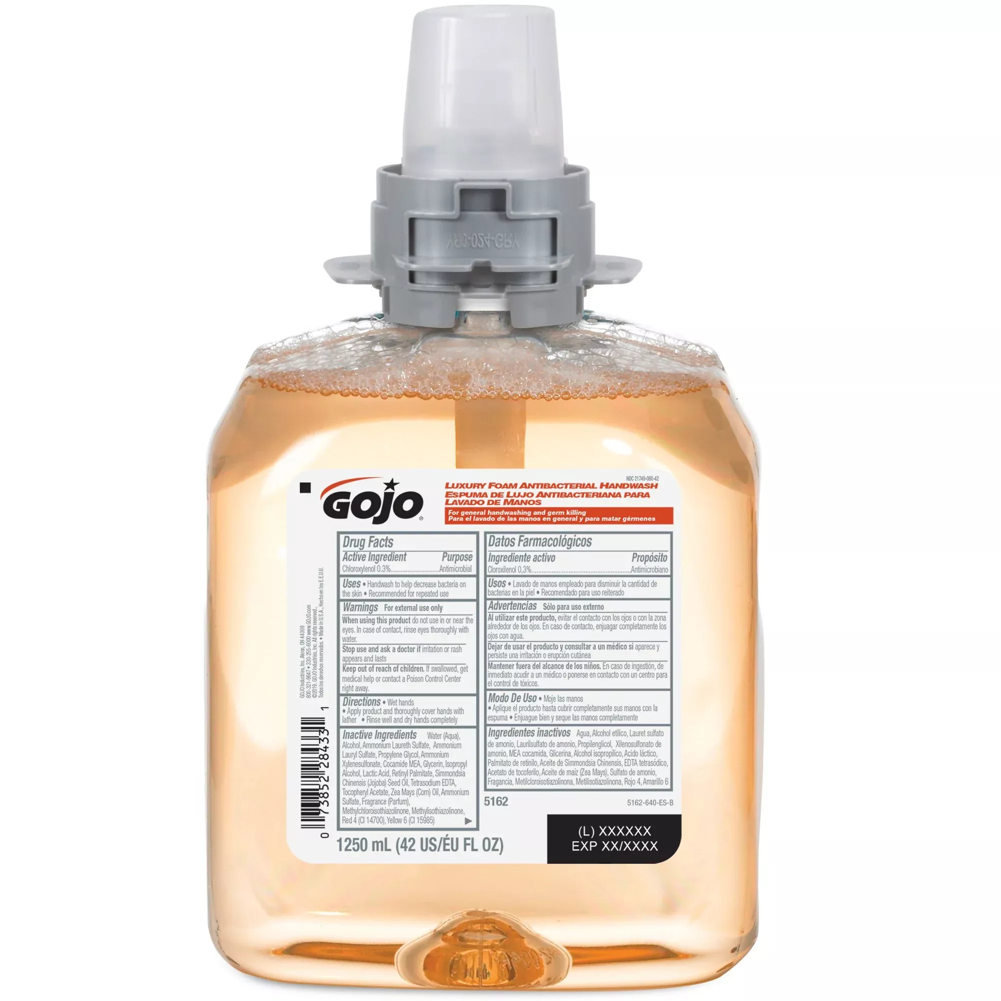 GOJO Luxury Foam Antibacterial Handwash, Refill Bottle