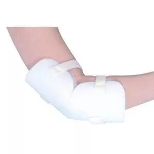 Heel/Elbow Protector with Two Straps, One Size Fits Most, White