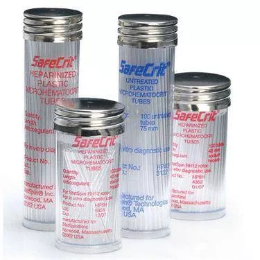 Hematocrit Tubes 40mm Untreated ,100 per Paxk