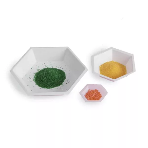 Hexagonal Weigh Boats Large • 4" Top x 3" Base ,500 Per Pack