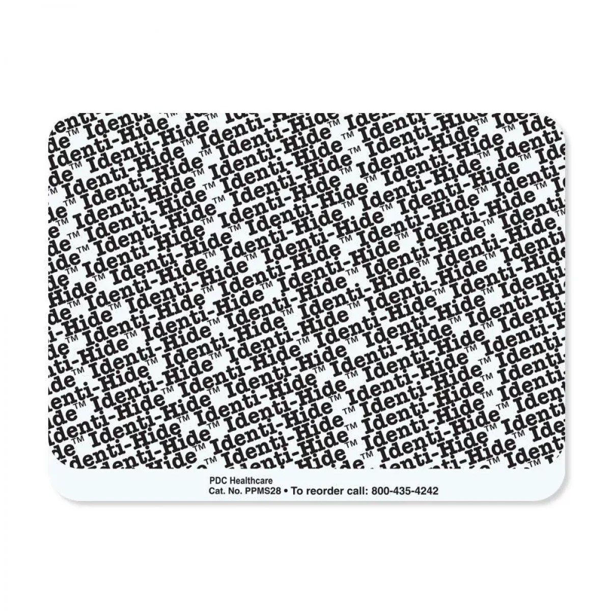 Identi-Hide Label Covers Patient Information Paper Permanent 3" Core 4" X 3 Opaque White 500 Per Roll