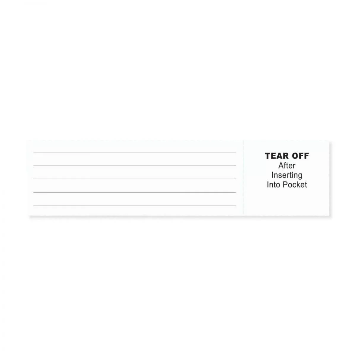 Insert Cards Paper Adult/Pedi White - 250 Per Book