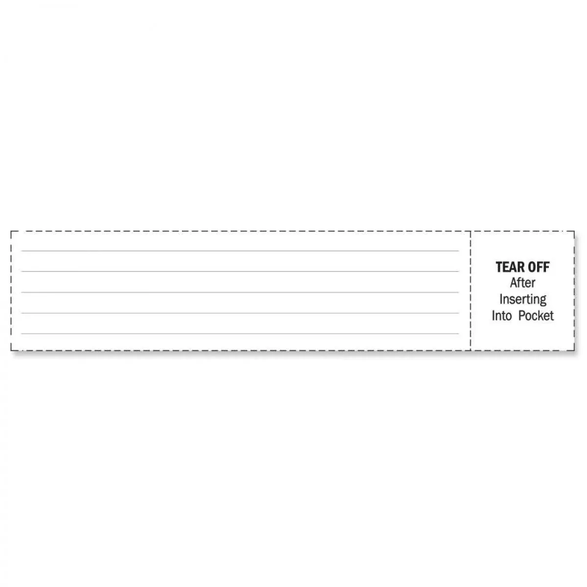 Insert Cards Paper Adult White - 288 Per Book