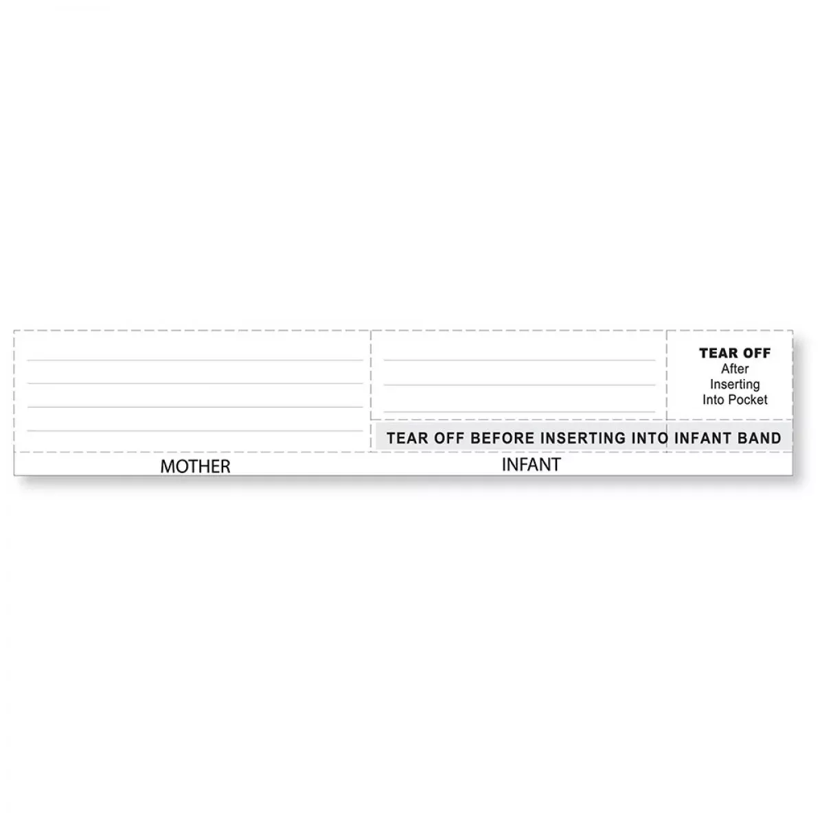 Insert Cards Paper X Adult And Infant White - 300 Per Book