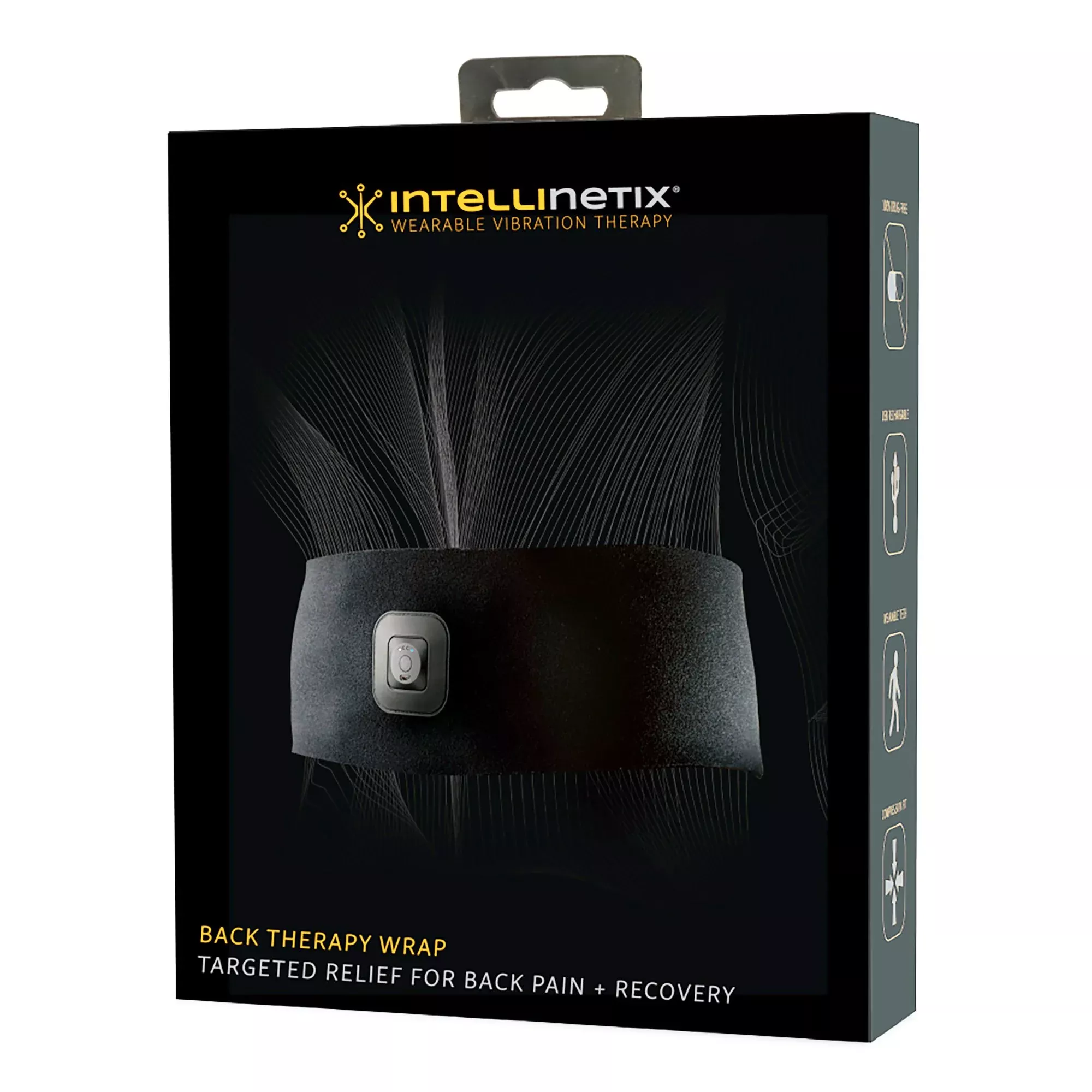 Intellinetix Back Vibration Therapy Wrap, One Size Fits Most