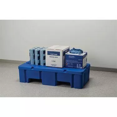 Interconnecting Antimicrobial Dunnage Rack Antimicrobial Interconnecting Dunnage Rack with Connector • 48"W x 24"D x 12"H ,1 Each