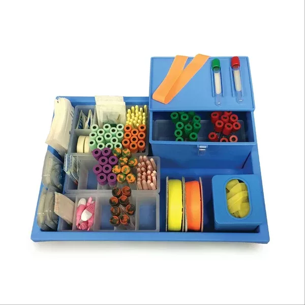 IsoBox Bedside Phlebotomy Tray without Handle Bedside • Midsize • 12"W x 16.5"L x 3"H ,1 Each