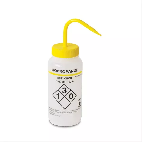 Isopropanol 500mL Vented RTK GHS Wash Bottle Isopropanol ,2 / pk
