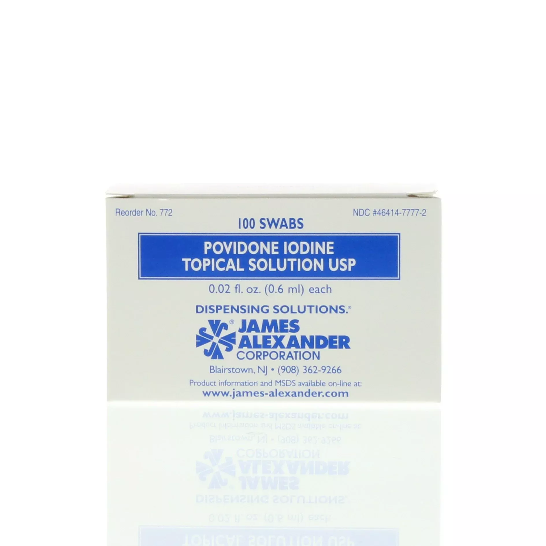 James Alexander Corporation Povidone Iodine Swabs