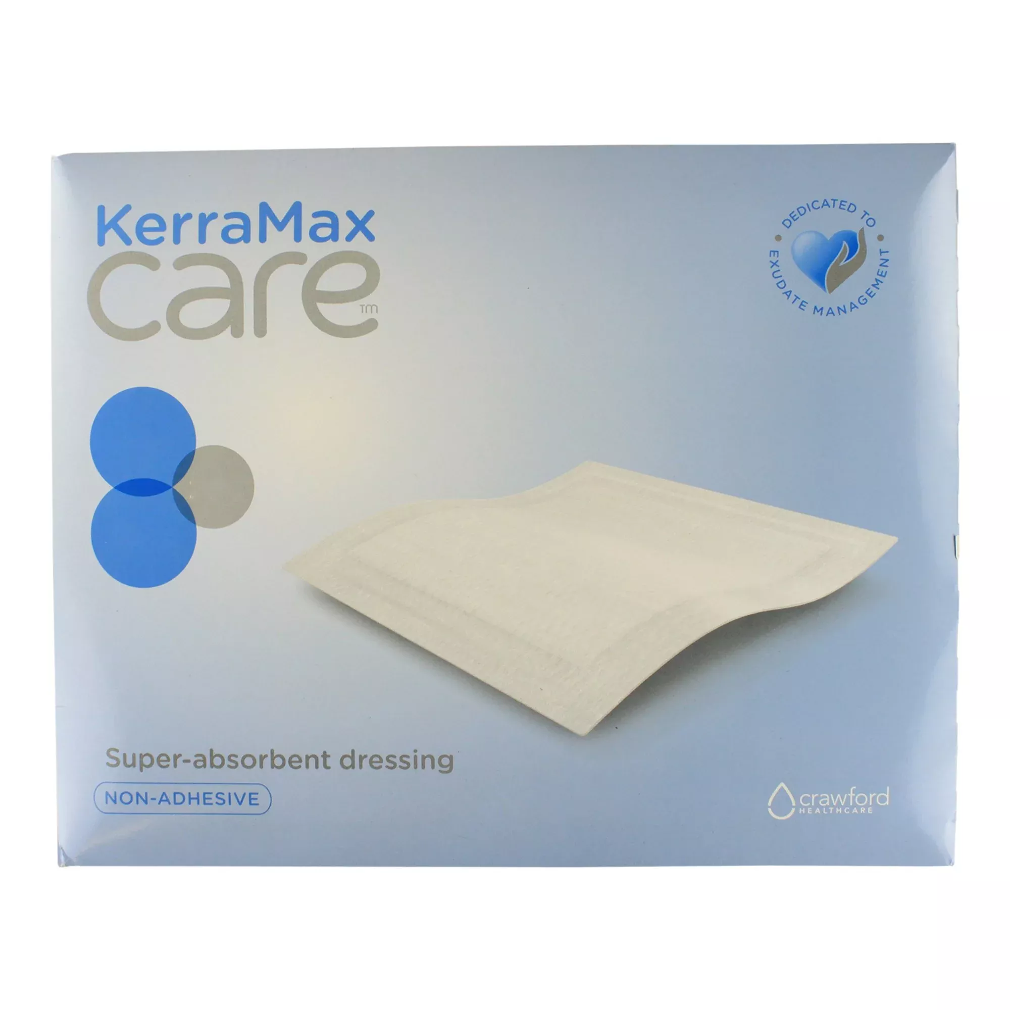 KerraMax Care Gentle Border Super Absorbent Dressing, 6 x 10 Inch
