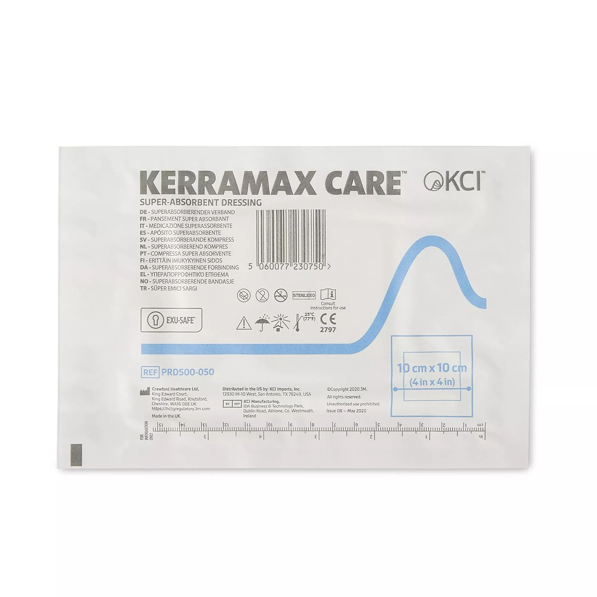 KerraMax Care Super Absorbent Dressing, 4 x 4 Inch