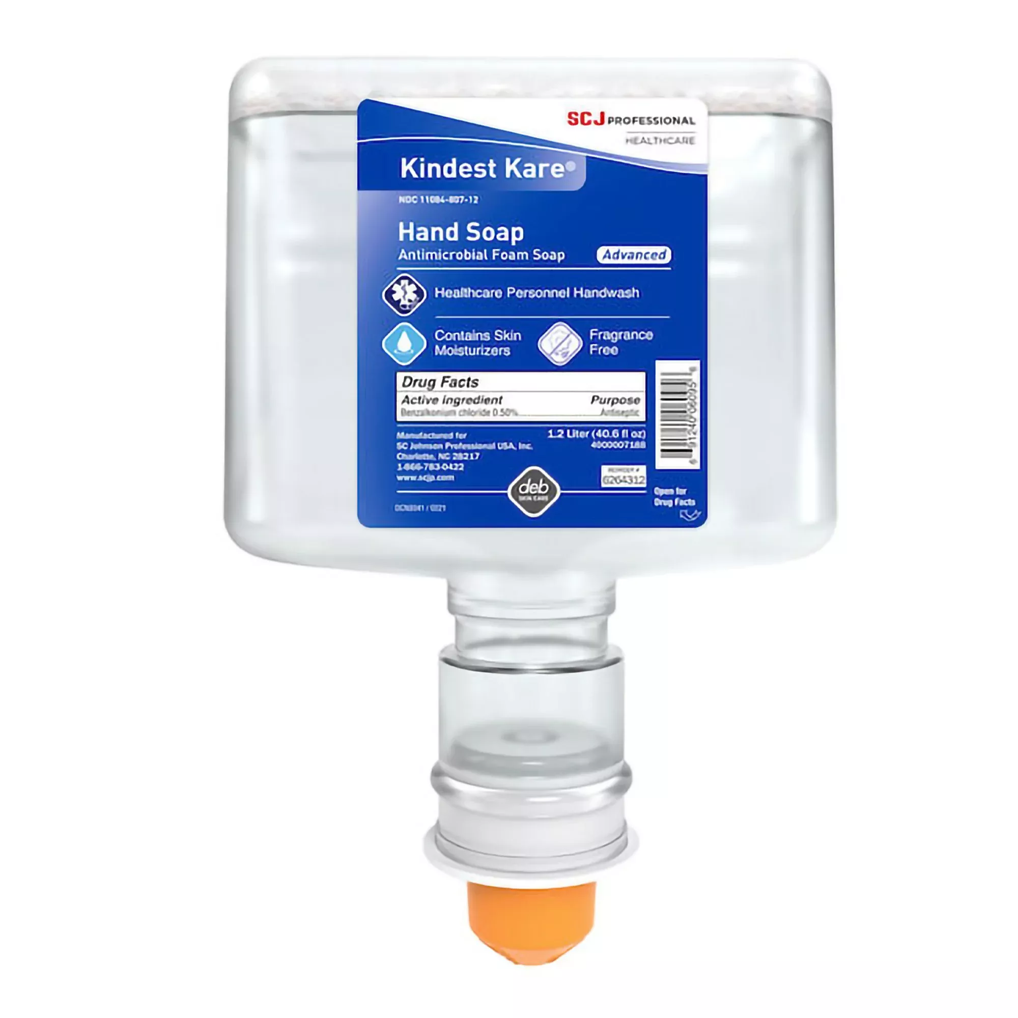 Kindest Kare Advanced BZK Antimicrobial Soap Refill Bottle for 155909 Dispenser