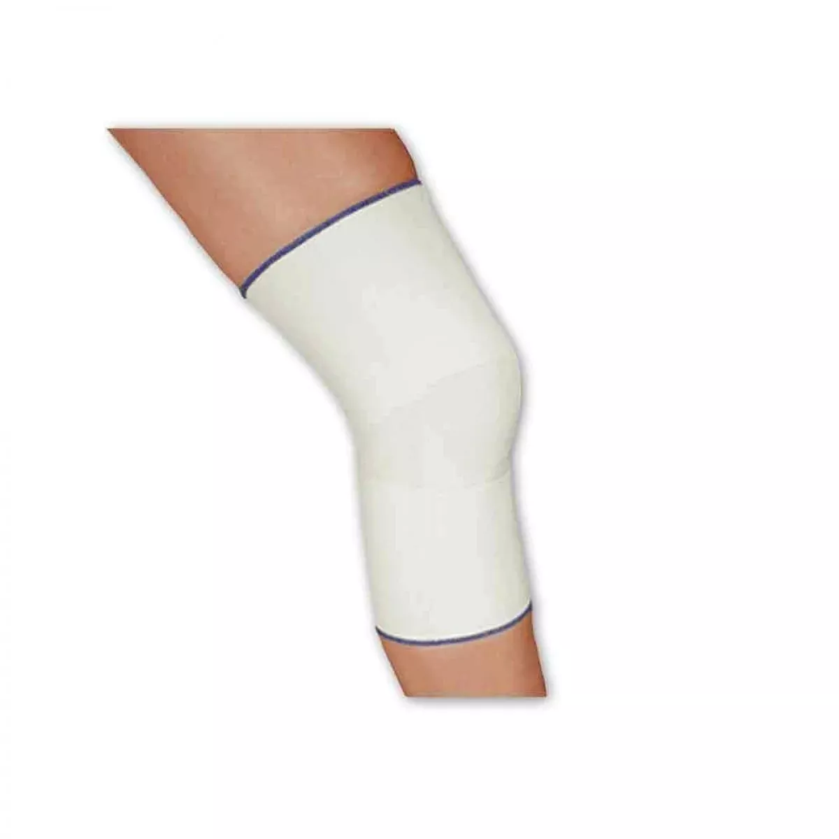 Knee Support Closed Patella Sleeve Elastic White Small - 1 Each