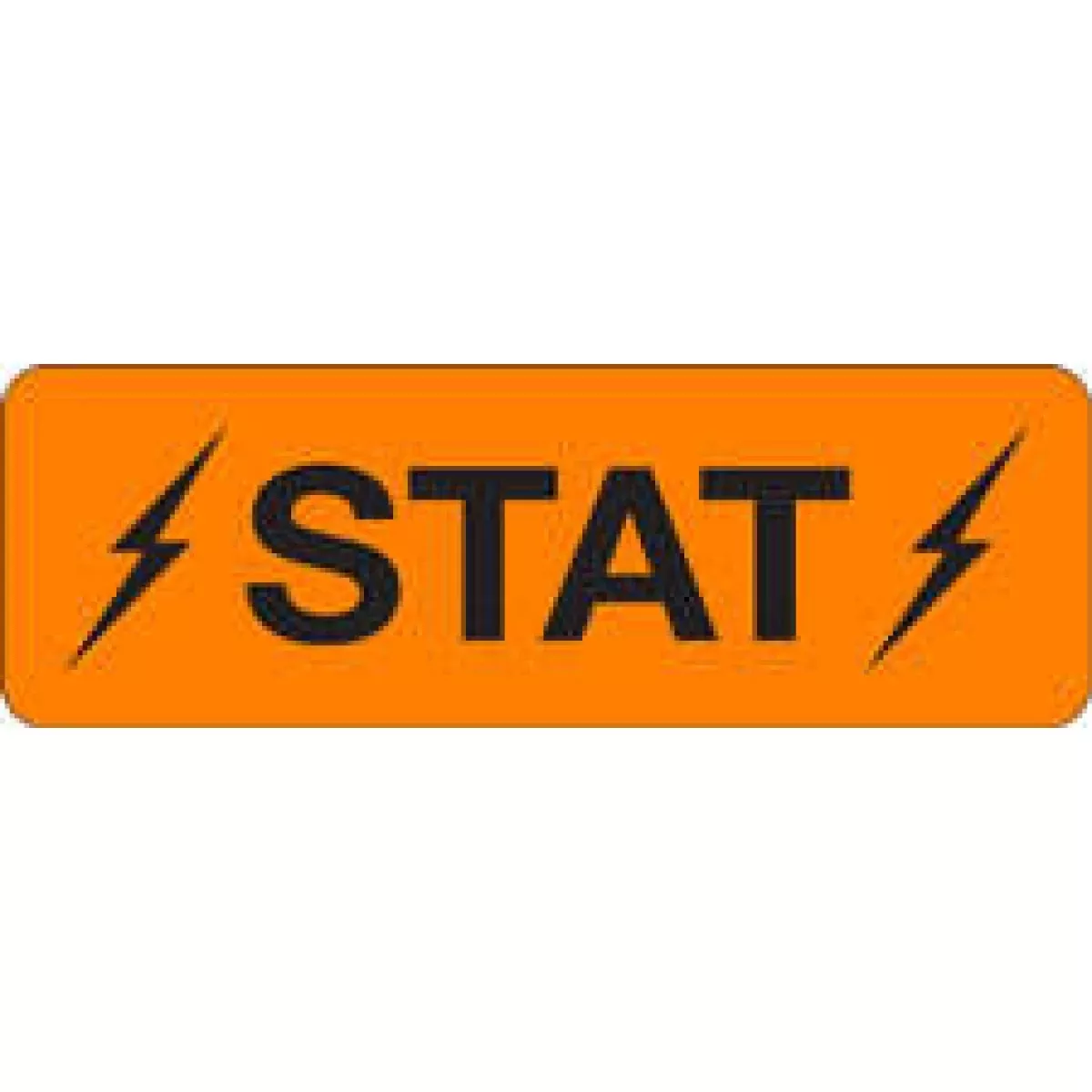 Lab Communication Label (Paper, Permanent) 1 1/2" X 1/2" Fluorescent Orange - 1000 Per Roll