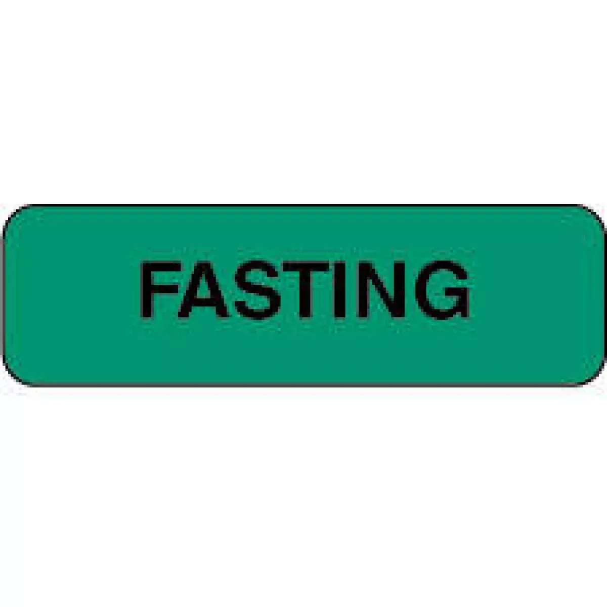Lab Communication Label (Paper, Permanent) Fasting 1 1/4" X 3/8" Green - 1000 Per Roll