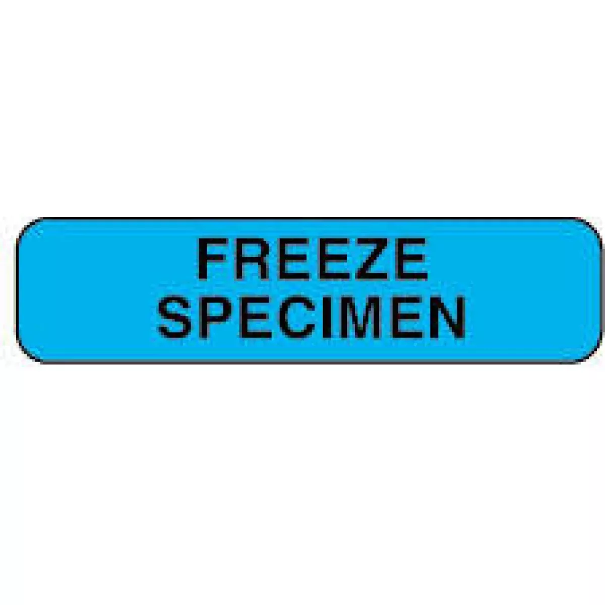 Lab Communication Label (Paper, Permanent) Freeze Specimen 1 1/4" X 3/8" Blue - 1000 Per Roll