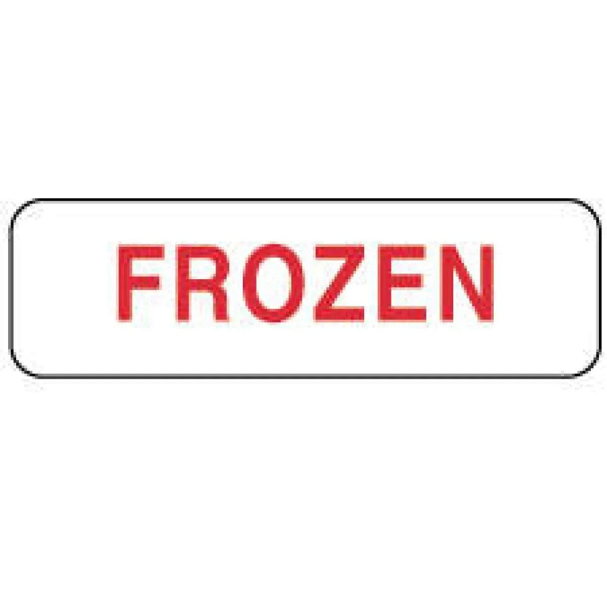 Lab Communication Label (Paper, Permanent) Frozen 1 1/4" X 3/8" White - 1000 Per Roll