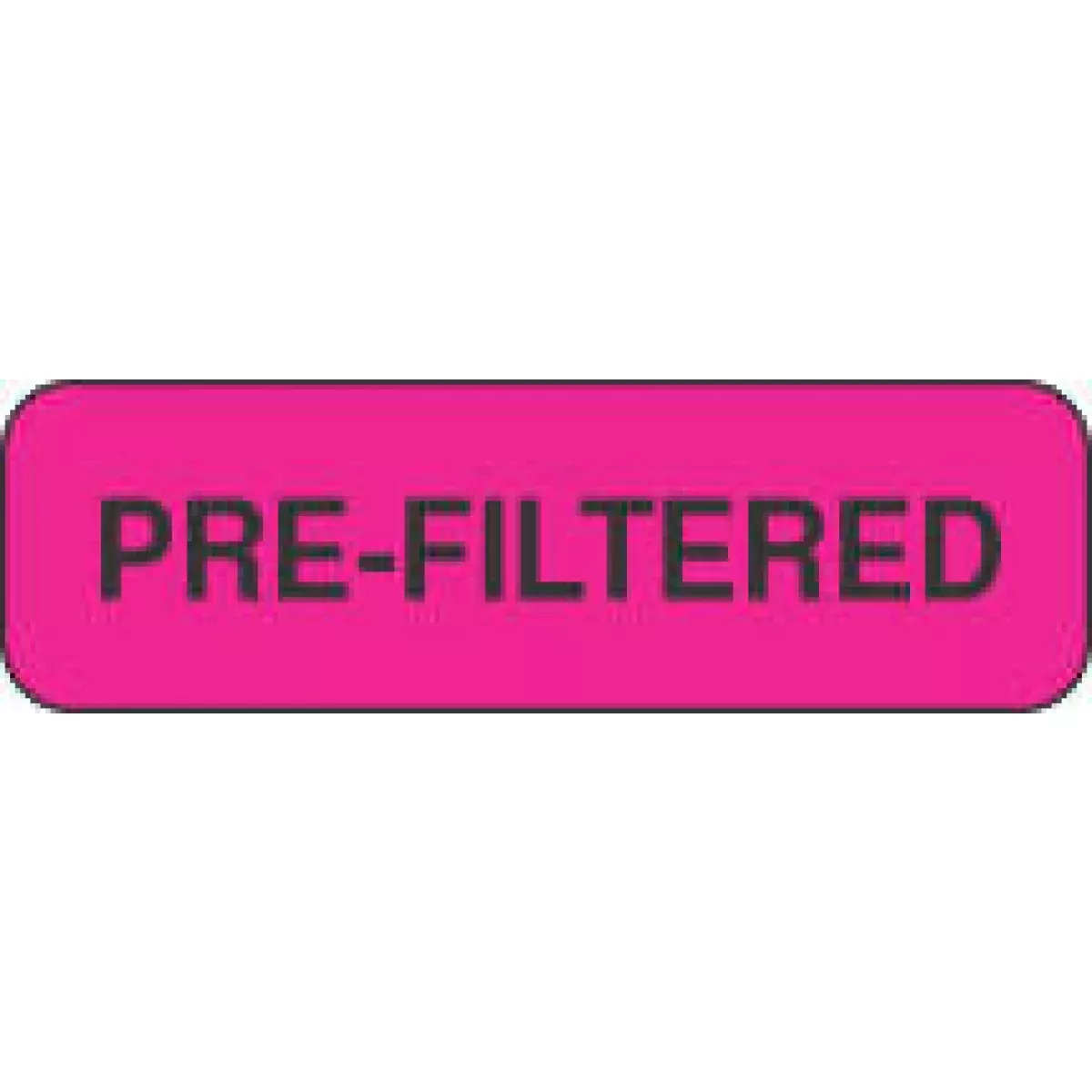 Lab Communication Label (Paper, Permanent) Pre-Filtered 1 1/4" X 3/8" Fluorescent Pink - 1000 Per Roll