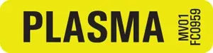 Lab Communication Label (Paper, Removable) Plasma 1 1/4" X 5/16" Fluorescent Chartreuse - 760 Per Roll