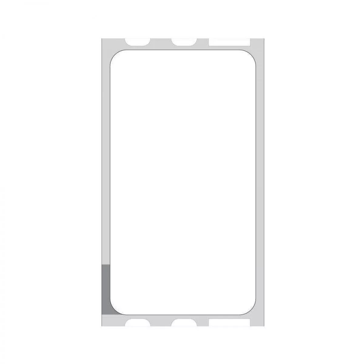 Label Compatible With Dymo Printer Direct Thermal Paper Permanent 1" Core 1 1/8" X 2" White 220 Per Roll, 2 Rolls Per Case