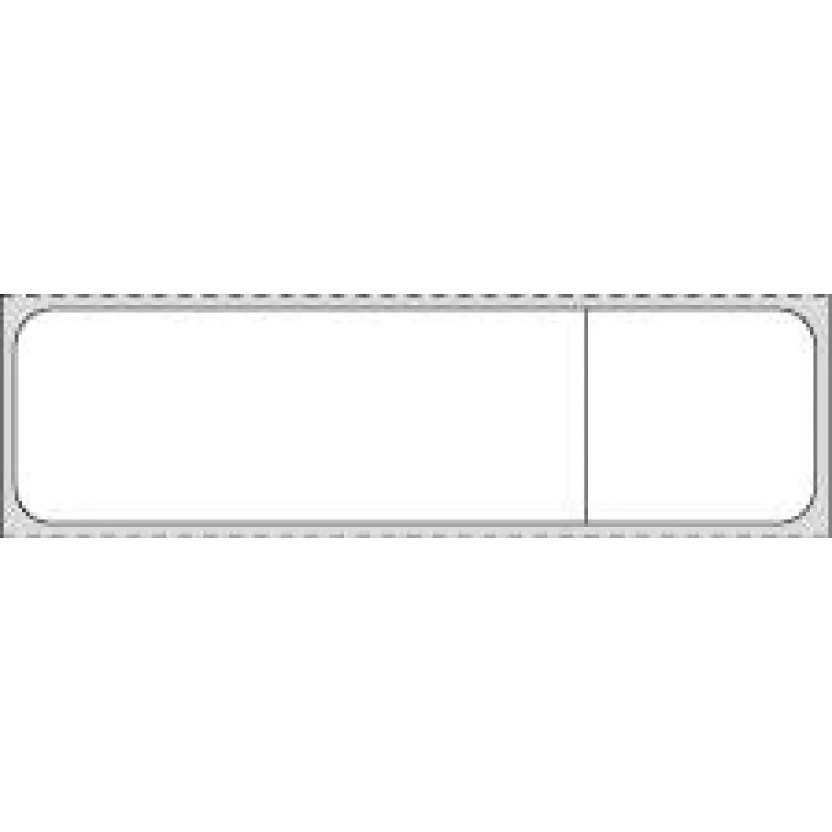 Label Cpsi Thermal Transfer Paper Permanent 3" Core 3 1/2" X 15/16" White 5000 Per Roll