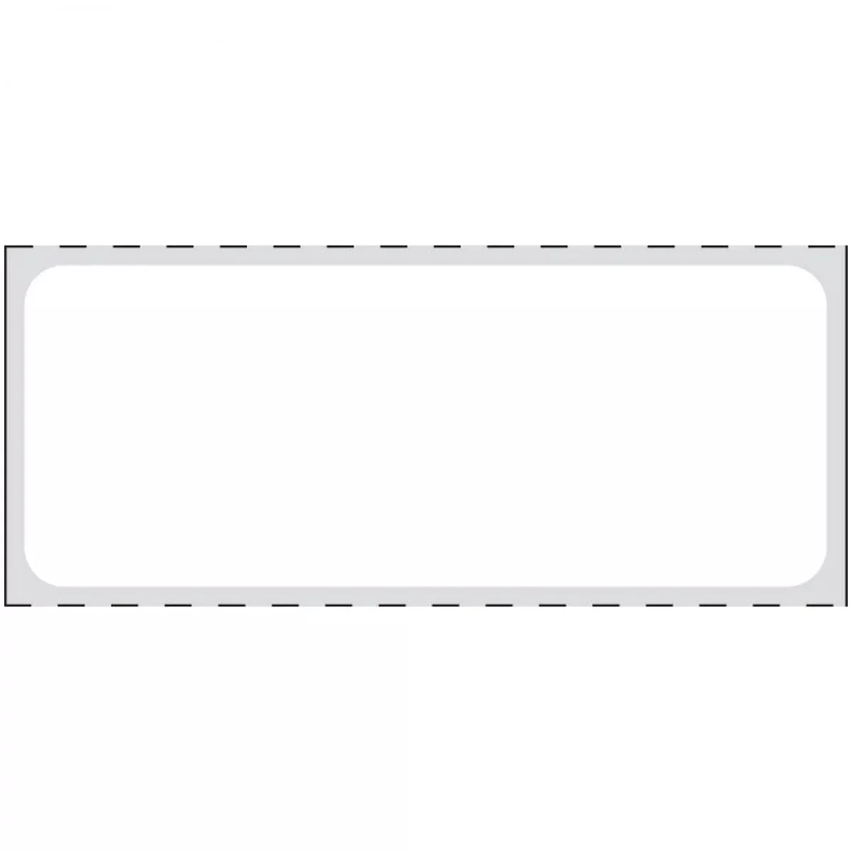 Label Direct Thermal Paper Permanent 1" Core 2 1/2" X 1 White 1300 Per Roll, 8 Rolls Per Box