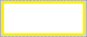 Label Direct Thermal Paper Permanent 1" Core 2 1/2" X 1 White With Yellow 1300 Per Roll, 8 Rolls Per Case