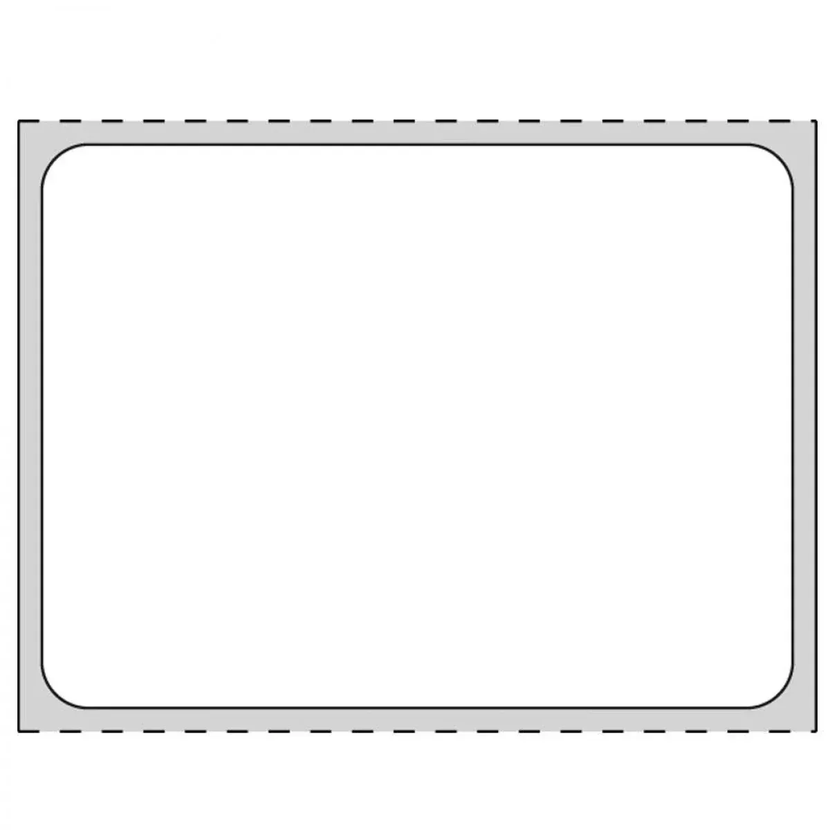 Label Direct Thermal Paper Permanent 1" Core 2" X 1 1/2" White 960 Per Roll, 8 Rolls Per Case