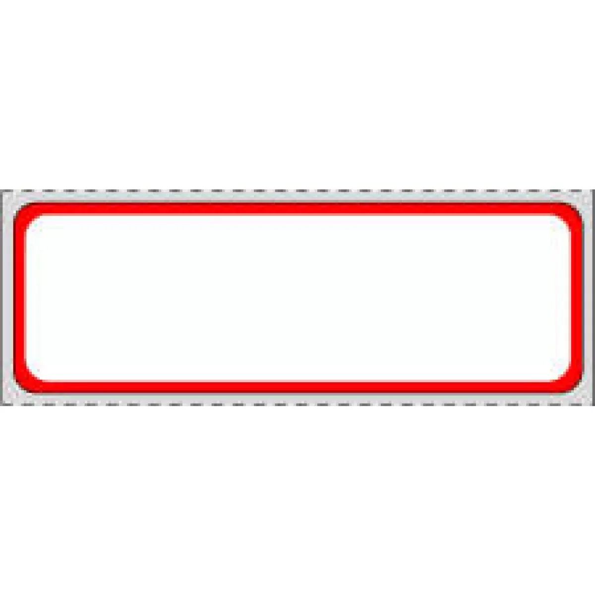 Label Direct Thermal Paper Permanent 1" Core 3" X 1 White With Red 1300 Per Roll, 8 Rolls Per Case