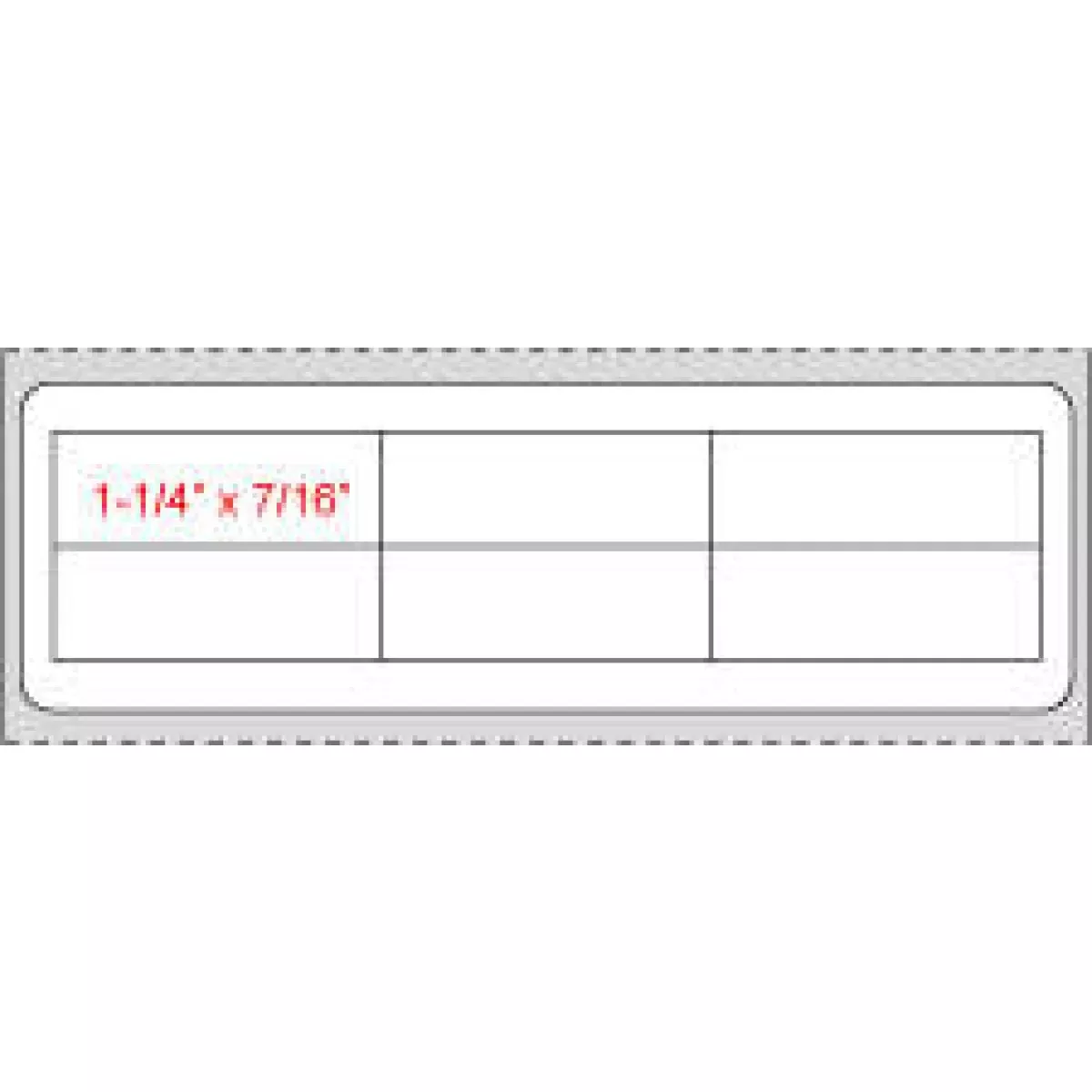 Label Direct Thermal Paper Permanent 1" Core 4" X 1 1/4" White 1000 Per Roll
