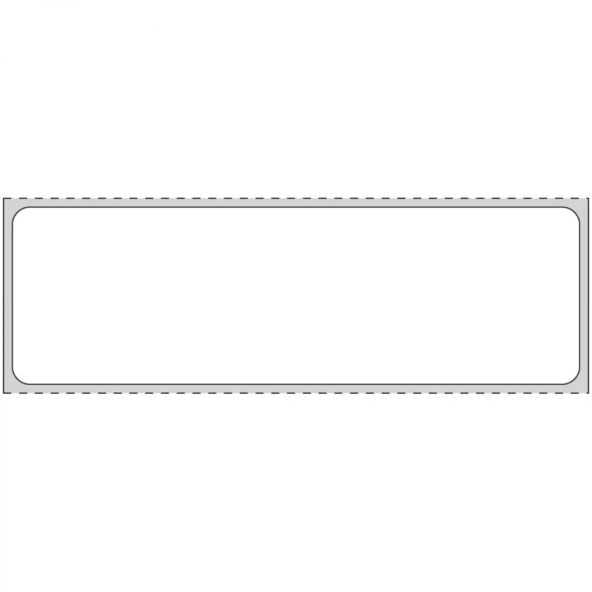 Label Direct Thermal Paper Permanent 1" Core 4" X 1 1/4" White 960 Per Roll, 8 Rolls Per Case