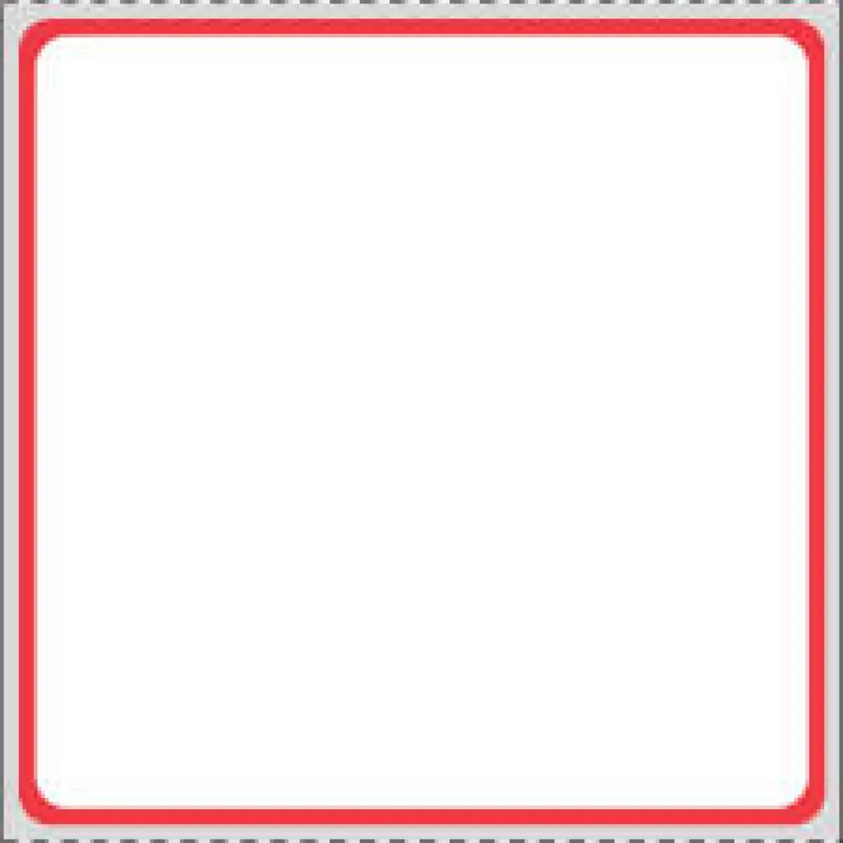 Label Direct Thermal Paper Permanent 3"" Core 3 X 3 White With Red 1500 Per Roll, 8 Rolls Per Case