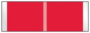 Label Kardex Color Match Synthetic Permanent 1 7/16" X 1/2" Red 1000 Per Roll