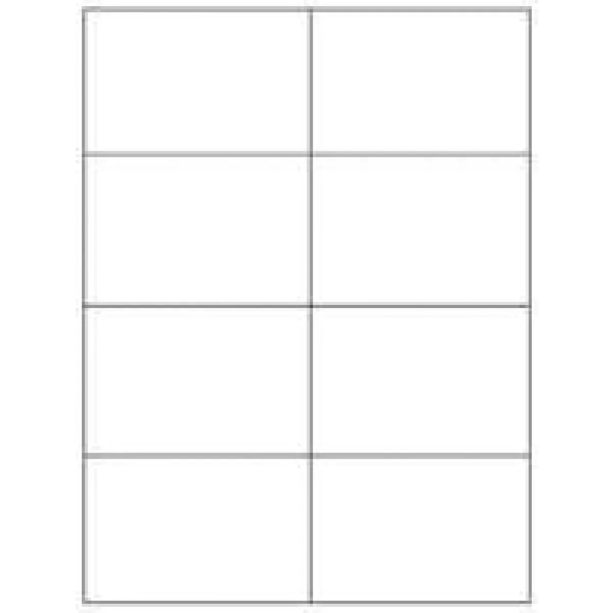 Label Laser Paper Permanent 2 4 1/4" X 2 3/4 " White 8 Per Sheet, 100 Sheets Per Package
