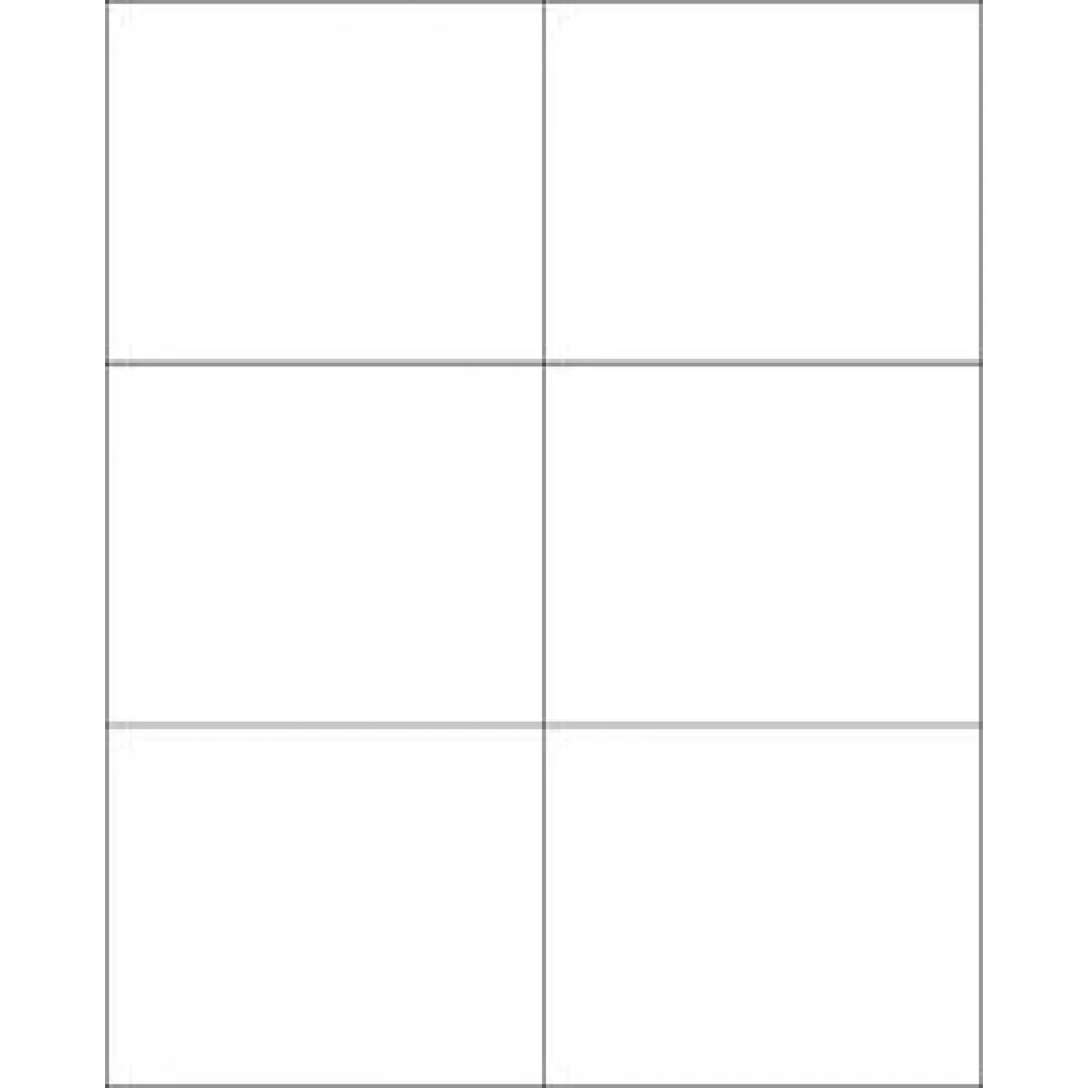 Label Laser Paper Permanent 2 4" X 3.3125 White 6 Per Sheet, 100 Sheets Per Package